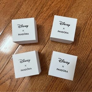 Set of 4 Disney x Pandora Boxes Empty